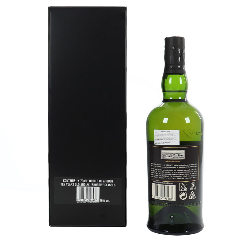 Ardbeg 10 Year Old Single Malt Whisky & Glasses Set - Image 4
