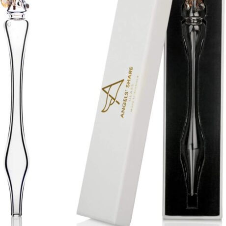 Glass Whisky Water Dropper with an Angel Top