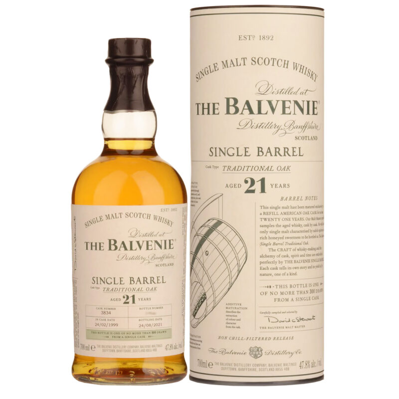 Balvenie 21 Year Old Single Barrel Traditional Oak Cask 3834 - Image 2