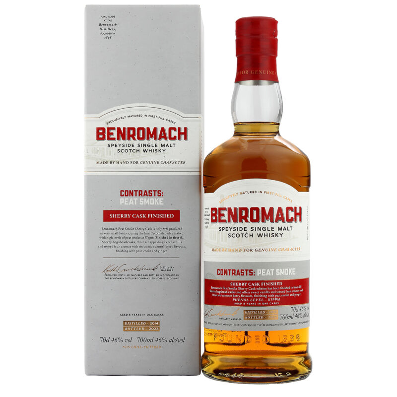 Benromach Contrasts Peat Smoke 2014 Sherry Cask Finished - Image 2