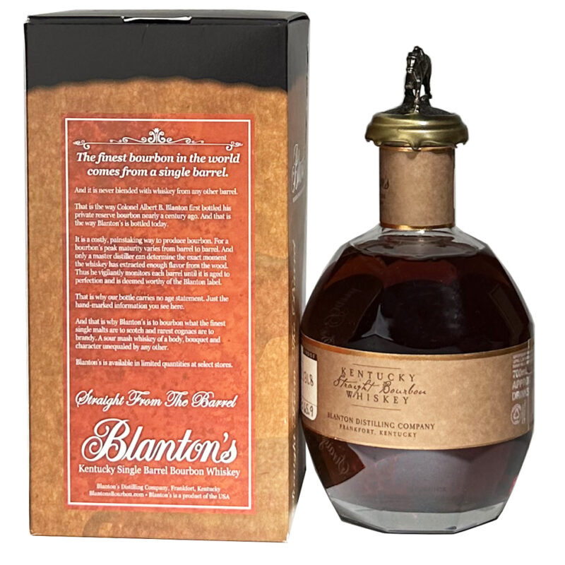 Blanton's Single Barrel 1321 Straight from the Barrel 2018 - Image 4