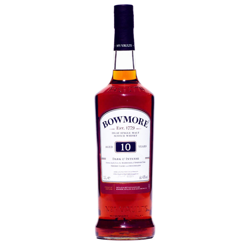 Bowmore 10 Year Old Dark & Intense Single Malt Whisky 1L - Image 3