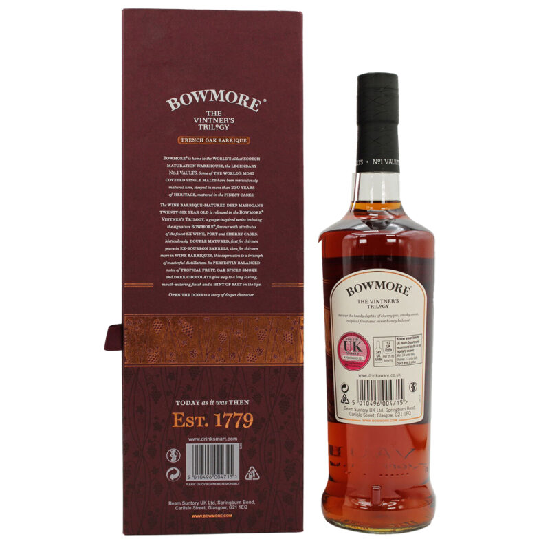 Bowmore 26 Year Old The Vintner's Trilogy II - French Oak Barrique - Image 4