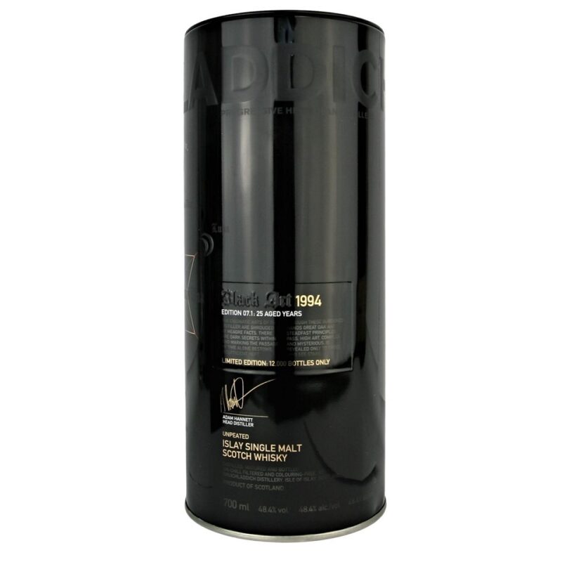Bruichladdich 25 Year Old Black Art 1994 Edition 07.1 Single Malt Whisky - Image 3