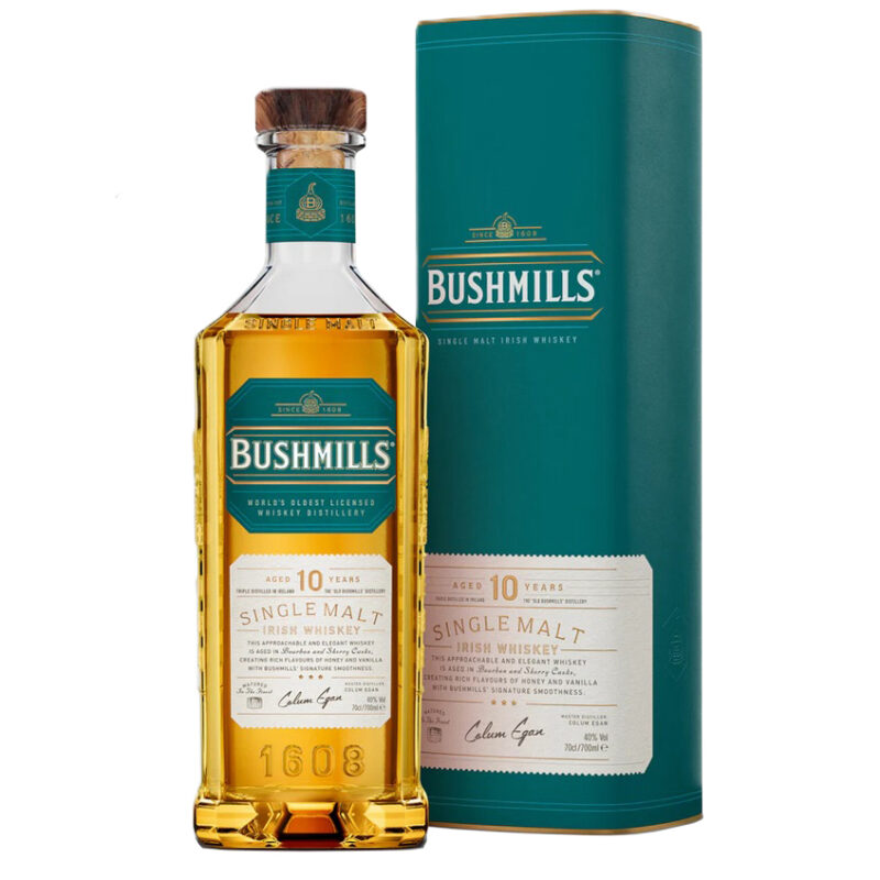 Bushmills 10 Year Old Single Malt Irish Whiskey - Image 2