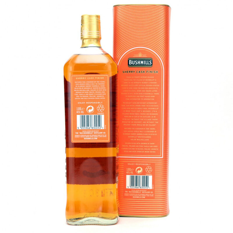 Bushmills 10 Year Old Sherry Cask Single Malt Irish Whiskey - Image 3