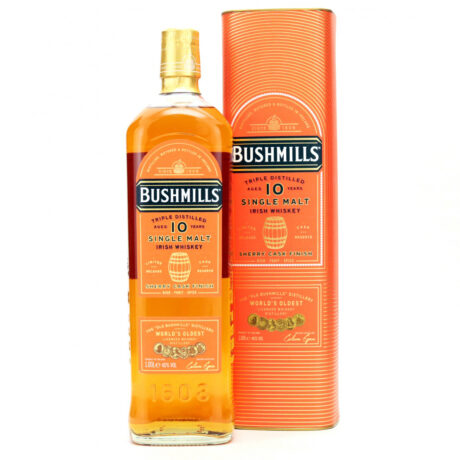 Bushmills 10 Year Old Sherry Cask Single Malt Irish Whiskey
