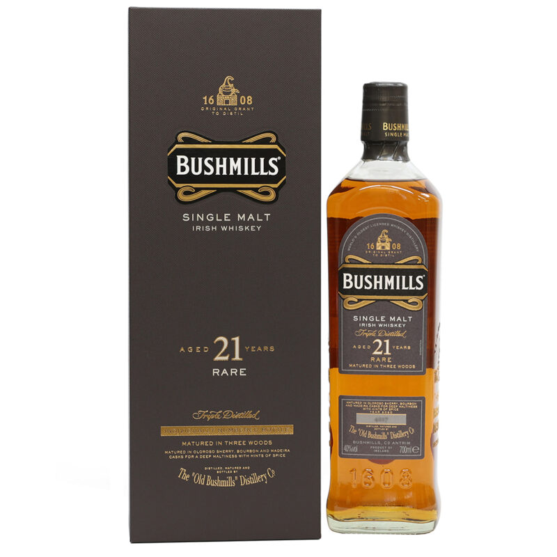 Bushmills 21 Year Old Triple Distilled Single Malt Irish Whiskey - Image 2