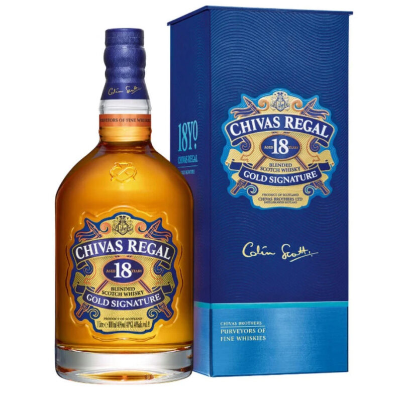 Chivas Regal 18 Year Old Gold Signature Blended Scotch Whisky - Image 2