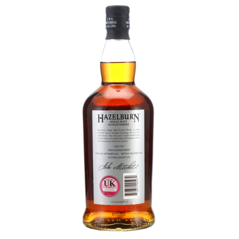Springbank Hazelburn 12 Year Old Oloroso 2010 Single Malt Whisky - Image 3