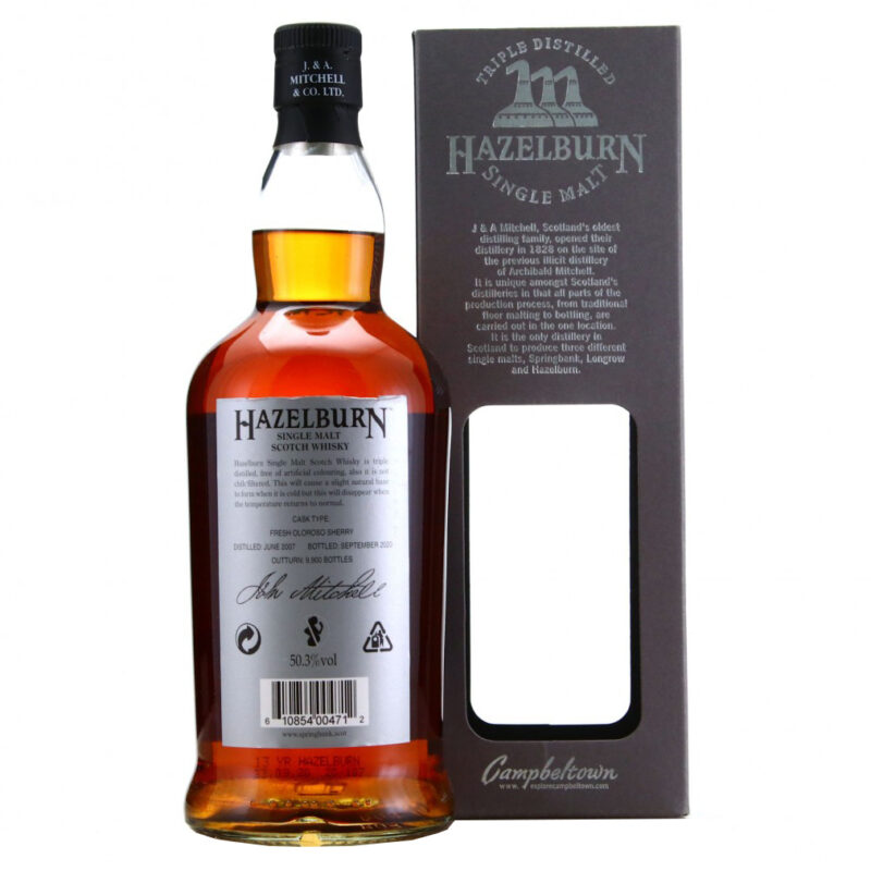 Springbank Hazelburn 13 Year Old Oloroso 2007 Single Malt Whisky - Image 4