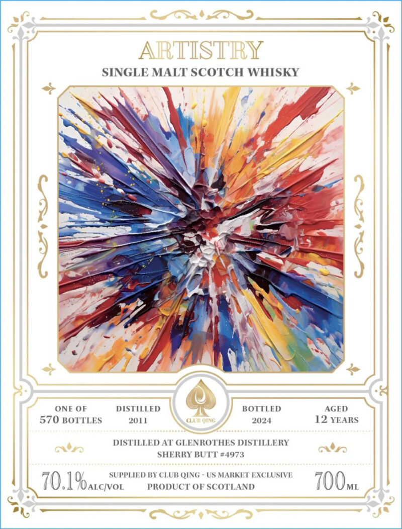 Glenrothes 12 Year Old, Artistry by Club Qing - Image 2