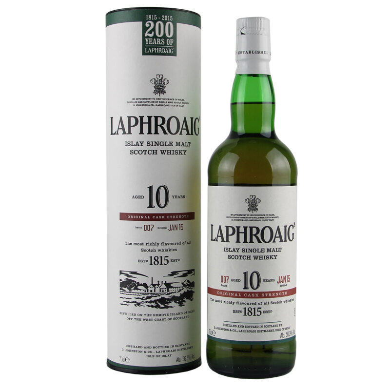 Laphroaig 10 Year Old Cask Strength Batch 007 Single Malt Whisky - Image 2