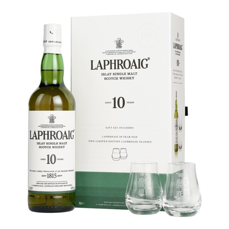 Laphroaig 10 Year Old Single Malt Whisky Gift Pack - Image 2