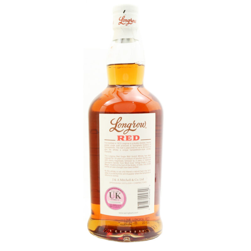 Springbank Longrow 13 Year Old Red Chilean Cabernet Sauvignon - Image 3