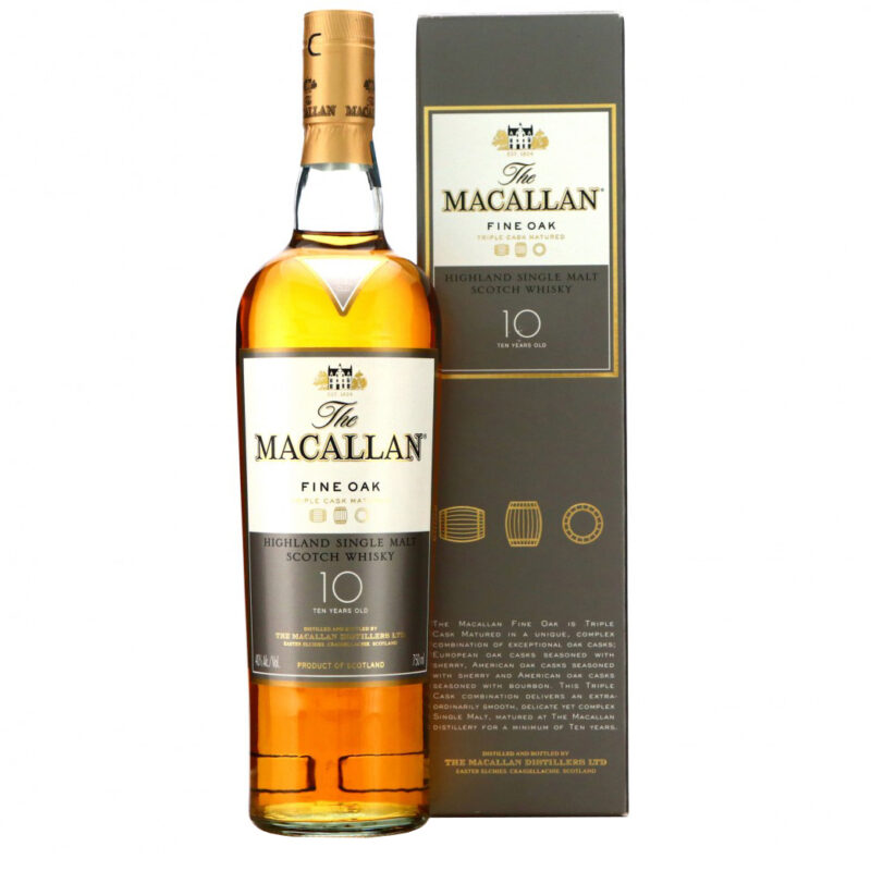 Macallan 10 Year Old Fine Oak Single Malt Whisky - Image 2