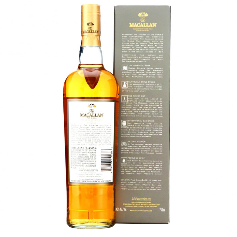 Macallan 10 Year Old Fine Oak Single Malt Whisky - Image 3