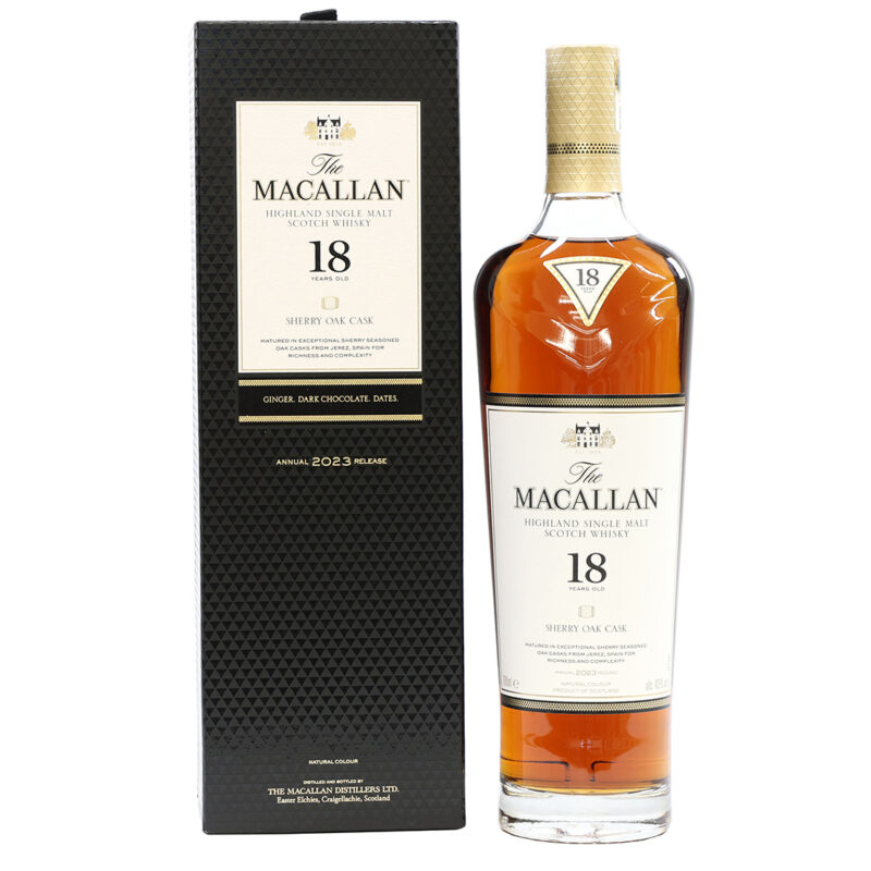 Macallan 18 Year Old 2023 Sherry Oak Single Malt Whisky - Image 2