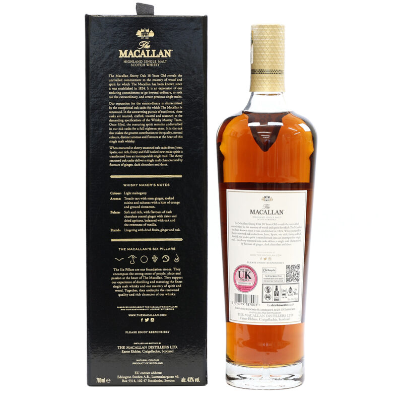 Macallan 18 Year Old 2023 Sherry Oak Single Malt Whisky - Image 4