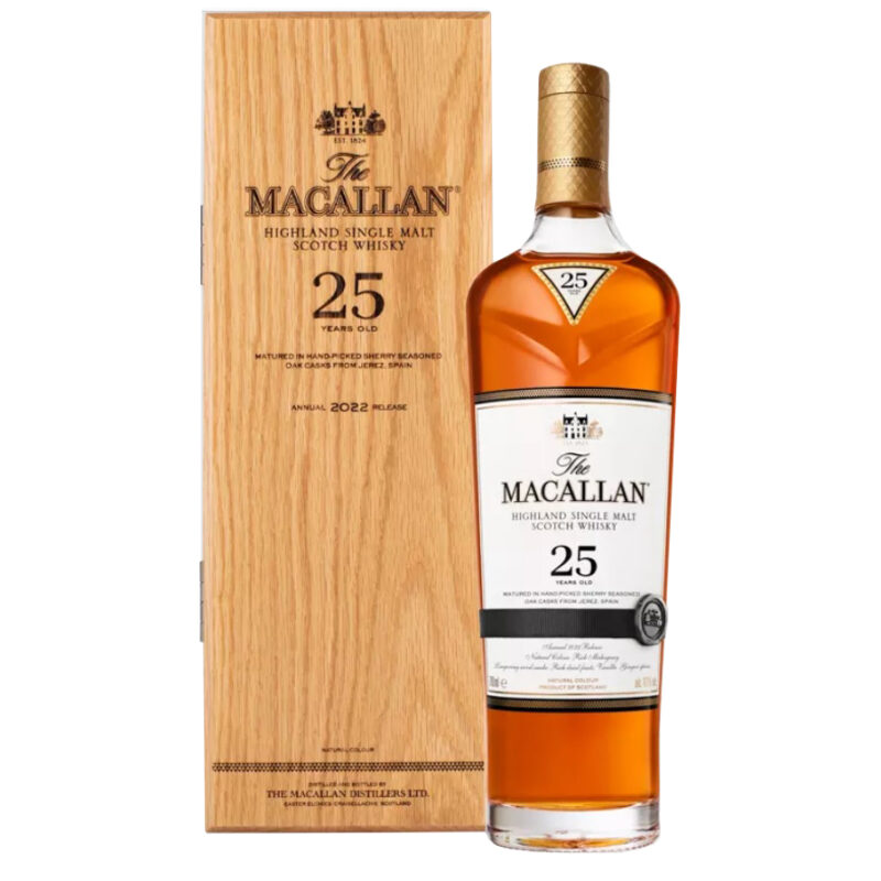 Macallan 25 Year Old 2022 Sherry Oak Single Malt Whisky - Image 2