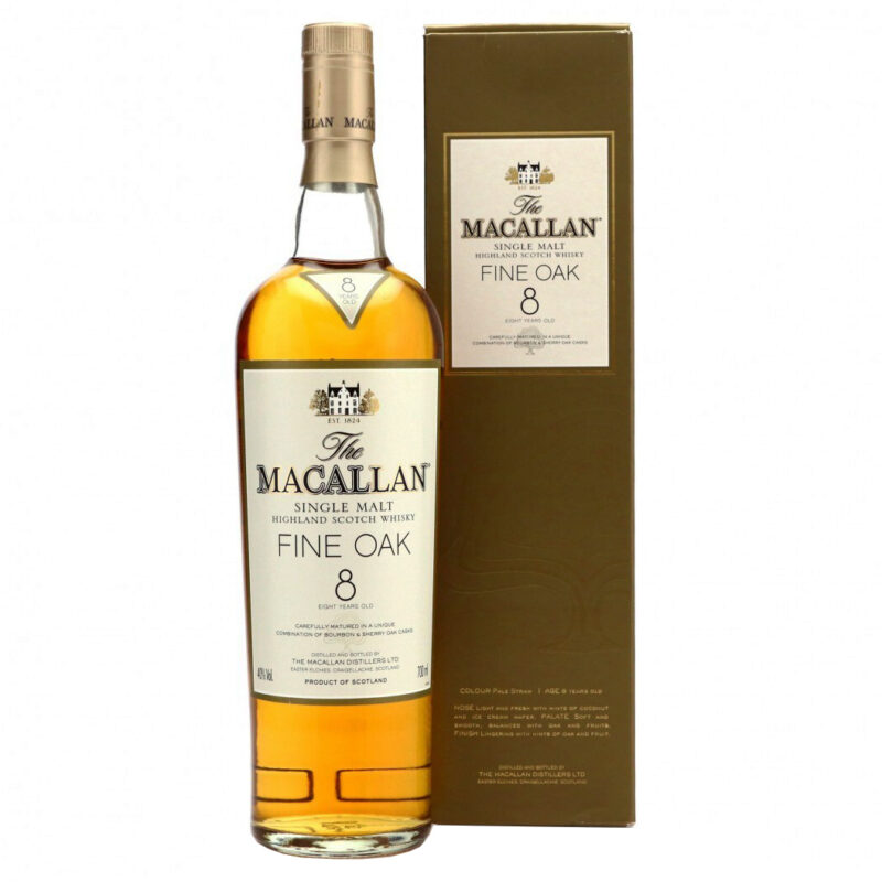 Macallan 8 Year Old Fine Oak Single Malt Whisky - Image 2