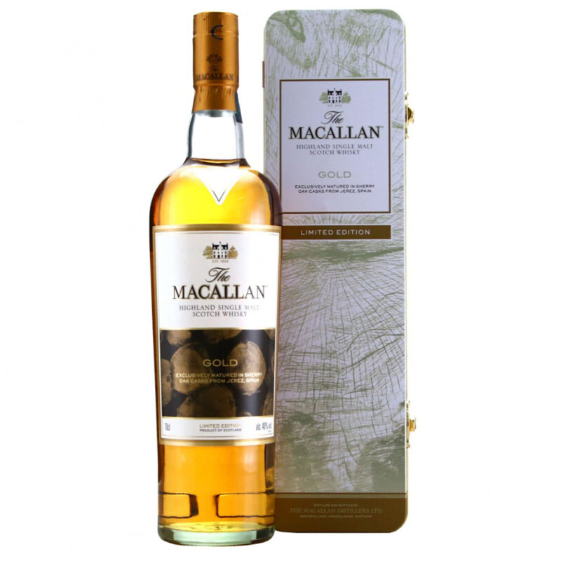 Macallan Gold Limited Edition Tin Box Single Malt Whisky - Image 2