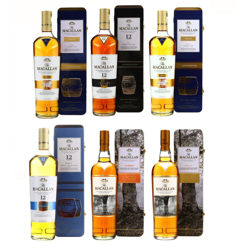Macallan Limited Edition Tin Box Set 6 Bottles - Image 2