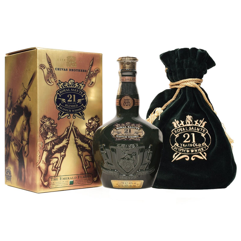 Chivas Royal Salute 21 Years Old The Emerald Flagon 1L Limited Edition - Image 2