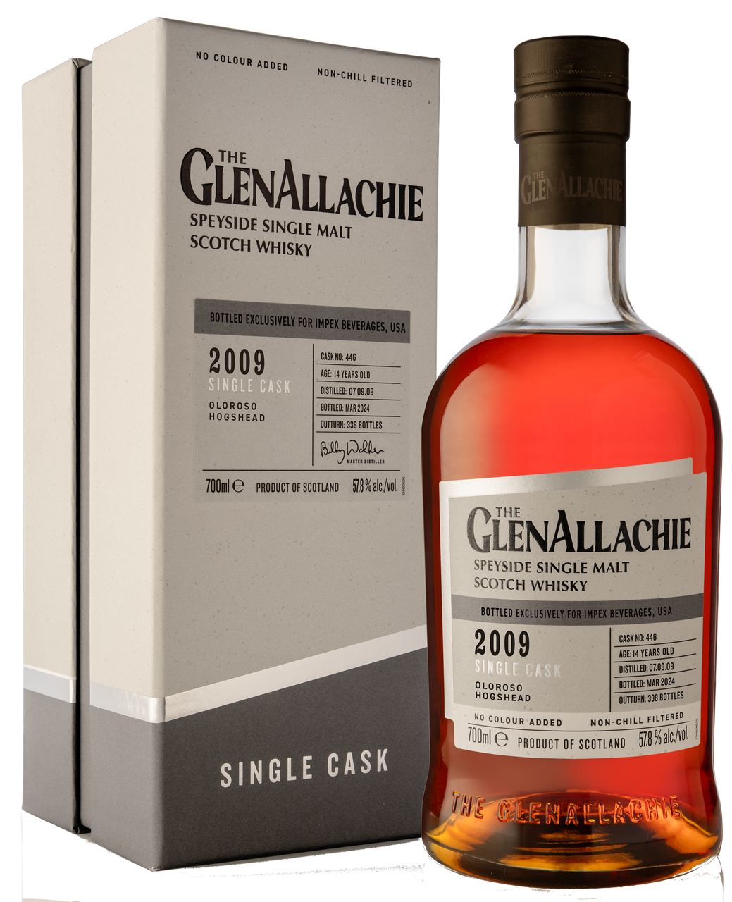 GlenAllachie 14 Year Old, Oloroso Hogshead #446 - Image 2