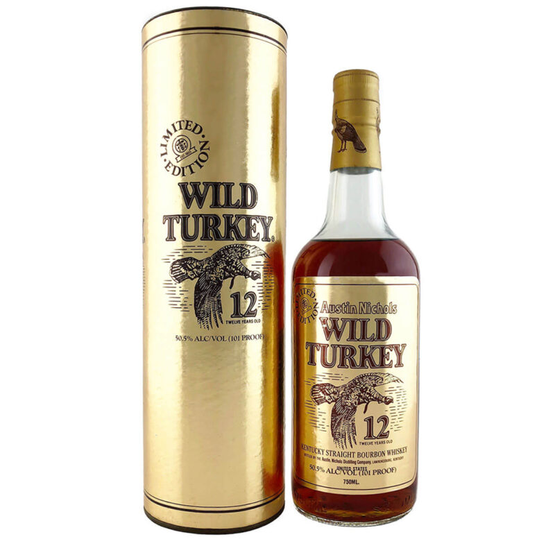 Wild Turkey 12 Year Old Limited Edition Cheesy Gold Foil - Image 2