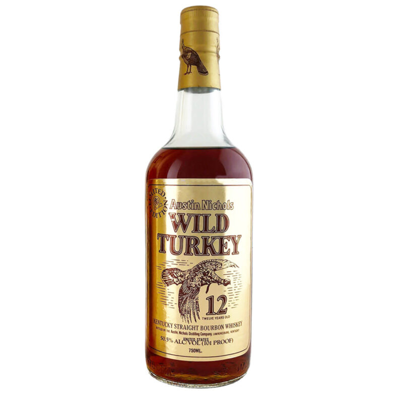 Wild Turkey 12 Year Old Limited Edition Cheesy Gold Foil - Image 3
