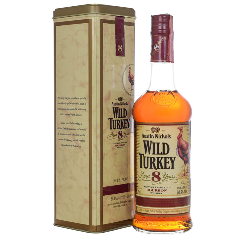 Wild Turkey 8 Year Old Austin Nichols with Tin Box - Image 2