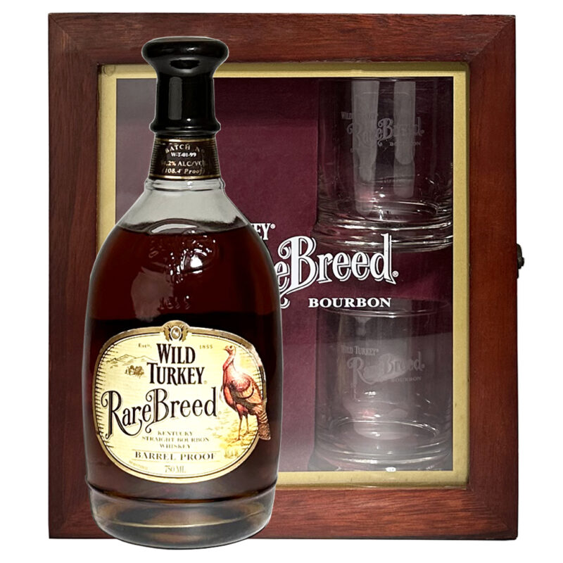 Wild Turkey Rare Breed Barrel Proof Batch W-T-01-99 Gift Set 2 Glasses - Image 2