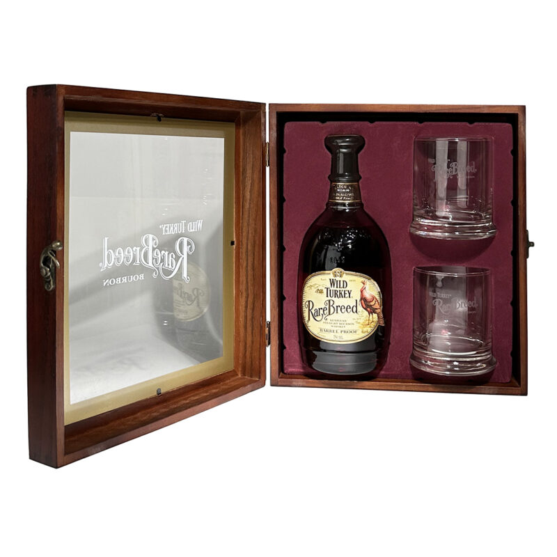 Wild Turkey Rare Breed Barrel Proof Batch W-T-01-99 Gift Set 2 Glasses - Image 4